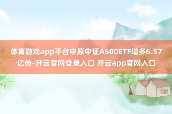 体育游戏app平台中原中证A500ETF增多6.57亿份-开云官网登录入口 开云app官网入口